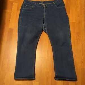 Riders by Lee Blue Denim Jeans 20W Soft Stretchy Bootleg Midrise